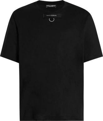 Dolce & Gabbana T-Shirt - Heren - T-shirts - Zwart - L - Katoen - Tops