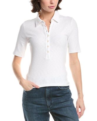 Rag & Bone Ribbed Polo Sweater