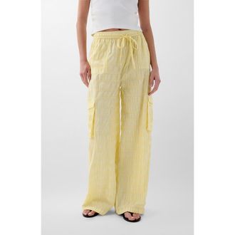 Scalpers Cop Check Pant in Lightyellow at Nordstrom, Size Large Eu