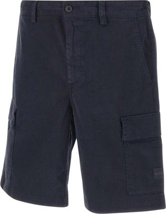 HUGO BOSS Sisla Cargo Shorts - Heren - Korte Broeken - Blauw - W31 - Katoen - Korte Broeken