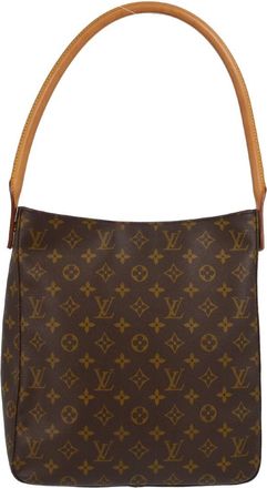Louis Vuitton Looping Handbag Monogram Canvas Brown Canvas Handbag (Pre-Owned)