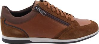 Geox PAD Sneaker - Heren - Sneakers - Bruin - 41 EU - Schoenen
