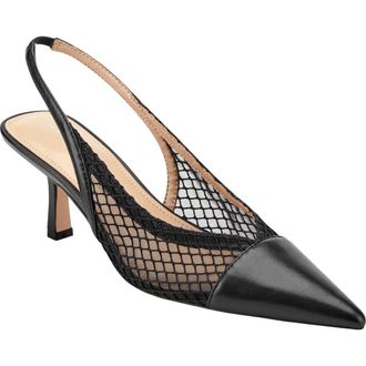 Marc Fisher Gipsi Pointed Toe Slingback Pump in Black at Nordstrom, Size 5.5