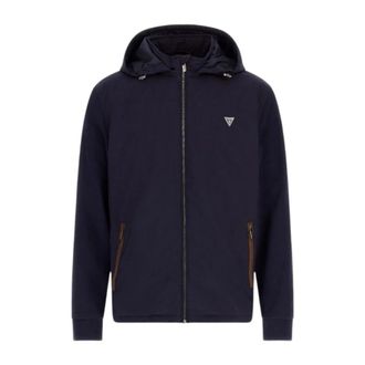 Guess Blouson capuche - Heren - Zomerjassen - Blauw - M - Polyester - Jassen