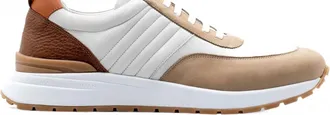 Martin Dingman Mens Dawson Glove Leather Sneakers In White/sand