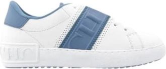 Carolina Herrera Neopreen Lint Leren Sneakers - Dames - Sneakers - Wit - 38 EU - Leer - Schoenen