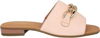 Gabor Dames Slippers - Dames - Sandalen - Roze - 40 1/2 EU - Leer - Schoenen