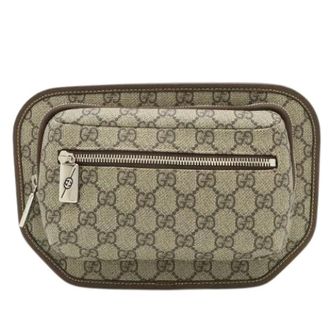 Gucci Pre-owned Belt Bags, male, Beige, Size: ONE SIZE Pre-owned GG Supreme belt bag