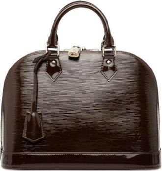 Louis Vuitton Pre-owned Alma PM - Dames - Vintage Handtas - Paars - ONE Size - Leer - Vintage