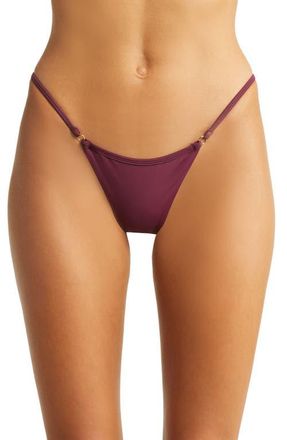 House of CB Thong Bikini Bottoms in Prune at Nordstrom, Size X-Large