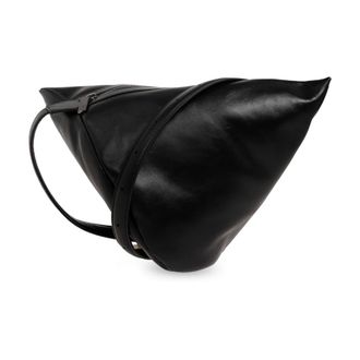 Yohji Yamamoto Tassen, Heren, Zwart, ONE Size, Leer, Discord Leren Tas