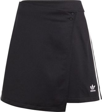 adidas (WMNS) adidas Adicolor Classics 3-Stripes Short Wrapping Skirt Asia Sizing Black White IC5475