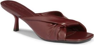 Open Edit Capri Faux Leather Kitten Heel in Red Pomegranate at Nordstrom, Size 7.5