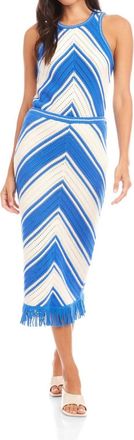 Fifteen Twenty Amber Crochet Skirt In Blue