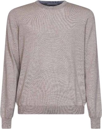D4.0 Round-neck Truien - Heren - Ronde hals truien - Beige - 3XL - Truien & Vesten