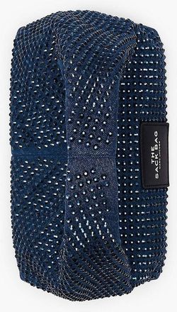 Marc Jacobs Womens Handbag Dark Wash Crystal Cotton Bags - Satchel-Bags
