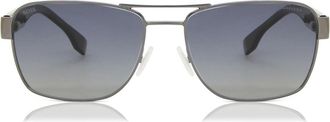 BOSS Boss 1441/S ANS/WJ Mens Sunglasses Silver Size 60