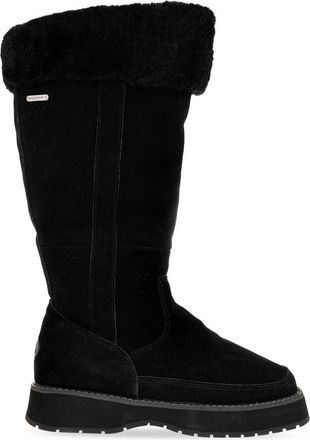 Emu Georgi Wave Suede Platform Laarzen - Dames - Schoenen - Zwart - Maat: 37 EU Su&egrave;de