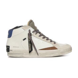 Crime London Sneakers, male, White, Size: 10 US Sk8 Deluxe Sneaker