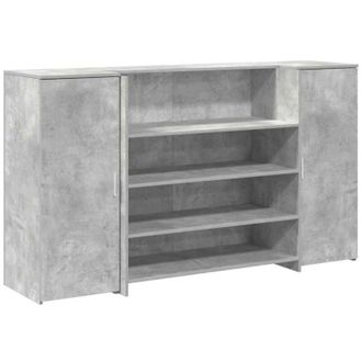 vidaXL Vidaxl - Mostrador De Recepci&oacute;n Gris Hormig&oacute;n 180x50x103,5 Cm