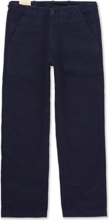 Fortela Newfatigue Herringbone Cotton Fatigue Trousers in Indaco at Nordstrom, Size 32 Eu