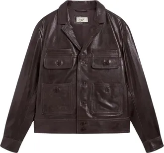 Pence 1979 Giacca in pelle Romeo - - Jackets - Uomo - Marrone - XL