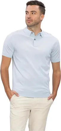 Genti Heren, Tops, Blauw, Maat: M Linnen