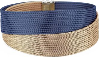 Al&oacute;r Womens Crossed Wrap Bracelet In Blueberry & Carnation