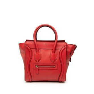 Celine Pre-owned Handbags, female, Red, Size: ONE SIZE Pre-owned Vintage Tote
