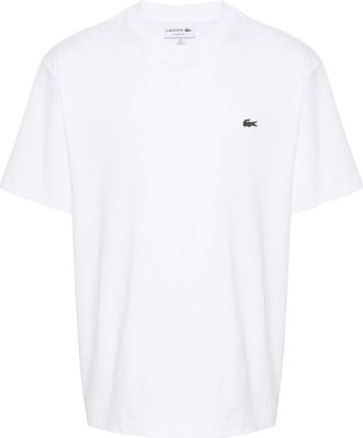Lacoste logo-patch T-shirt - men - Cotton - 3 - White