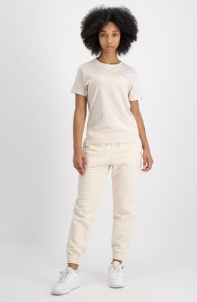 Alpha Industries T-Shirt ALPHA INDUSTRIES Unisex EMB T-Shirt, Herren, Gr. XS, weiss (jet stream wei&szlig;), Obermaterial: 100% Baumwolle, Shirts T-Shirt