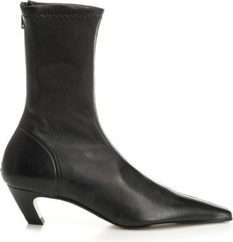 Khaite Arizona Stretch Ankle Boot - female - Khaite - Heeled Boots - Black - 3 UK - Shoes