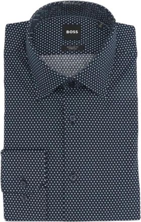 HUGO BOSS Overhemden, Heren, Blauw, XL, Boss - Overhemden > Nette Overhemden