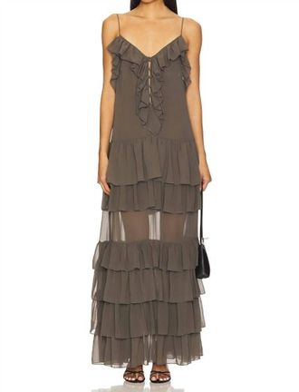 Ronny Kobo Giselle Dress In Pebble