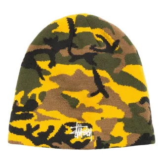 St&uuml;ssy Basic Camo Knit Skullcap Yellow Camo 1321278-YECA