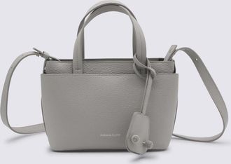 Fabiana Filippi Grey Leather Top Handle Bag