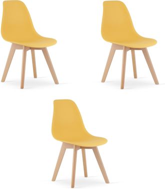 OEM Silla Kito Mostaza / Patas Naturales X 3