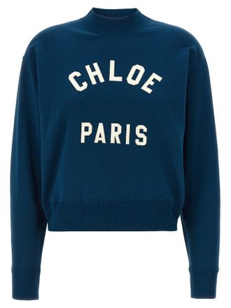 Chlo&eacute; Blue Cotton Womens Sweatshirt