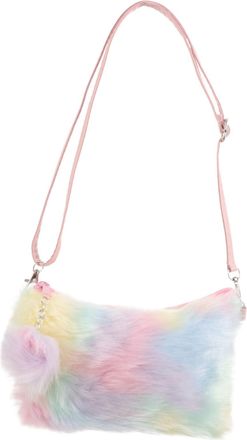 Yardwe Rainbow Plush One Shoulder Bag Soft Tie-dye Crossbody Bag with Zipper for Women Smooth Skin-friendly Material for Daily Use and Travel
