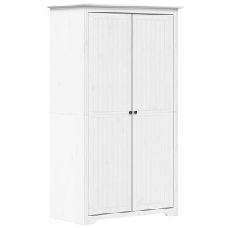 vidaXL Armario Bodo Madera Maciza De Pino Blanco 99x53,5x173 Cm Vidaxl