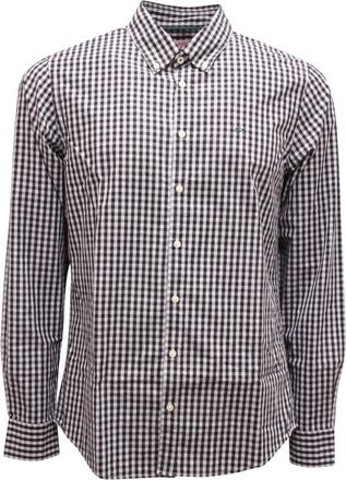 Sun 68 Casual Shirts, male, Black, 2XL, Button-Down Shirt Light Grey/Black