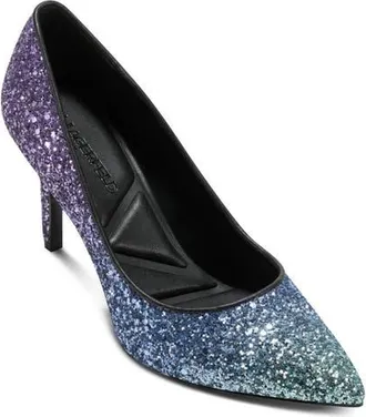Karl Lagerfeld Royale Ombr&eacute; Glitter Pump in Purple Multi at Nordstrom, Size 6.5