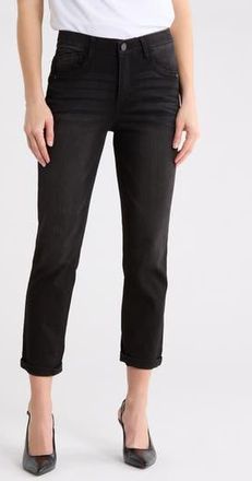Democracy AbSolution High Waist Straight Leg Jeans in Black at Nordstrom Rack, Size 16