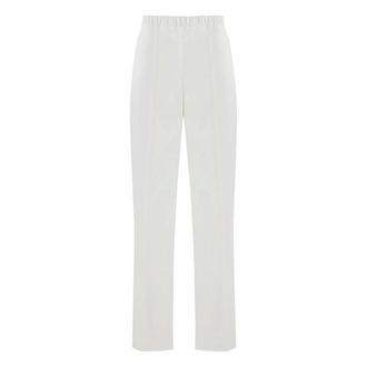 Fabiana Filippi Wide Trousers, female, White, Size: S Wide Leg Trousers