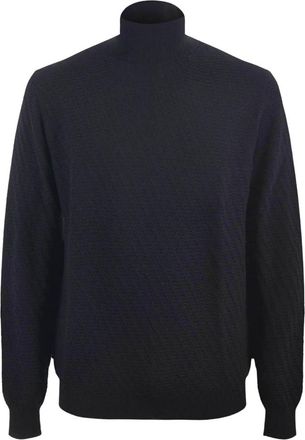 Paolo Pecora Maglia Lupetto - Heren - Coltruien - Zwart - 2XL - Truien & Vesten