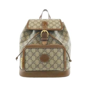 Gucci Pre-owned GG Supreme Rugzak - Dames - Pre-owned - Beige - Maat: ONE Size