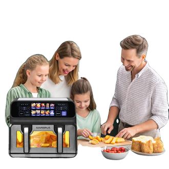 OEM Freidora De Aire Caliente, Cesta Doble, Control T&aacute;ctil, Horno De 2200 W, Ue