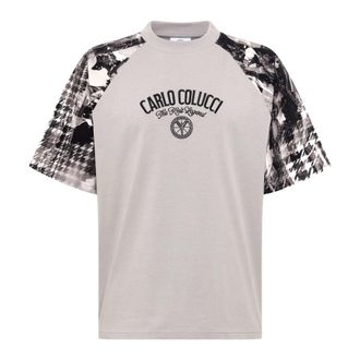 Carlo Colucci Het Knit Legend T-shirt - Heren - T-shirts - Grijs - L - Tops