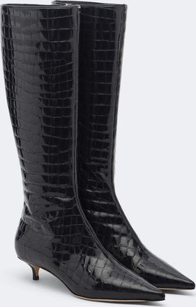 Jimmy Choo London Botas altas Amis de piel grabada