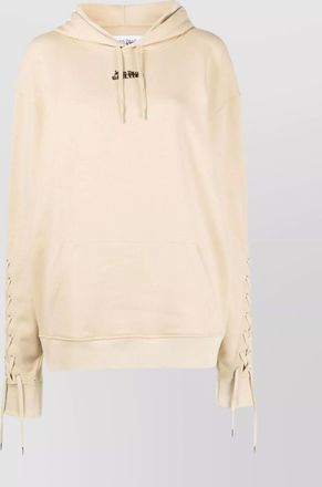 Jean Paul Gaultier logo cotton hoodie with drawstring hood